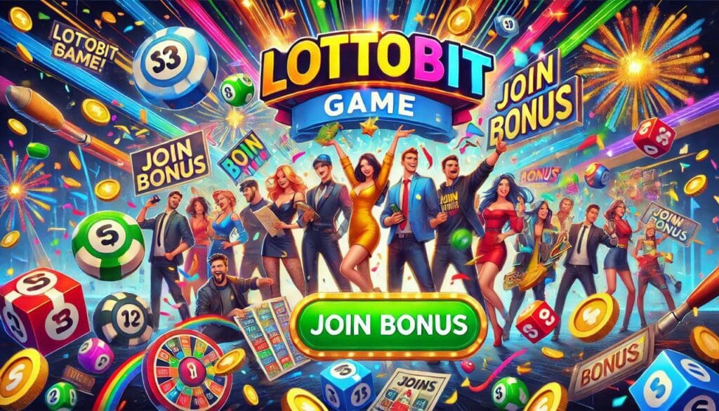 Lottobit Join Bonus offering special rewards for new users who sign up